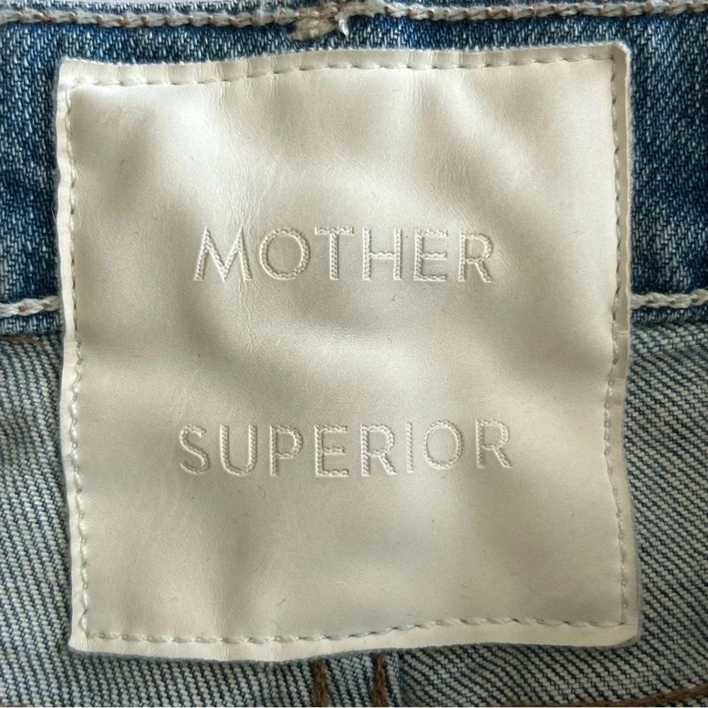 MOTHER Superior The Flirt Fray Wash Jean In Cold Feet Size 24 - Picture 7 of 14